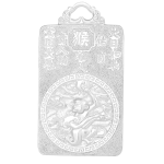 Pt950 Platinum Chinese Zodiac Monkey Guardian - Mahavairocana Buddha Pendant